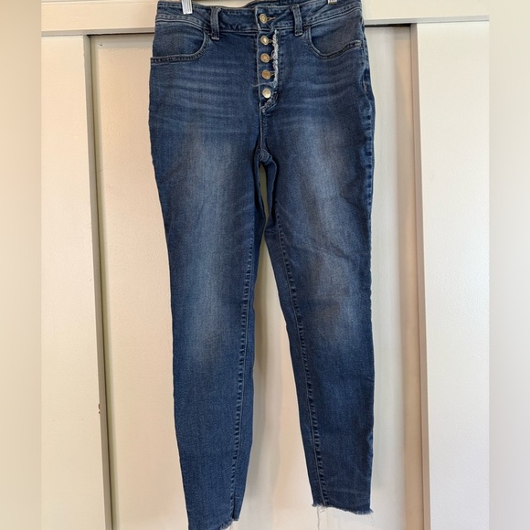 Maurices High Rise Button Fly Skinny Jeans - Picture 1 of 8